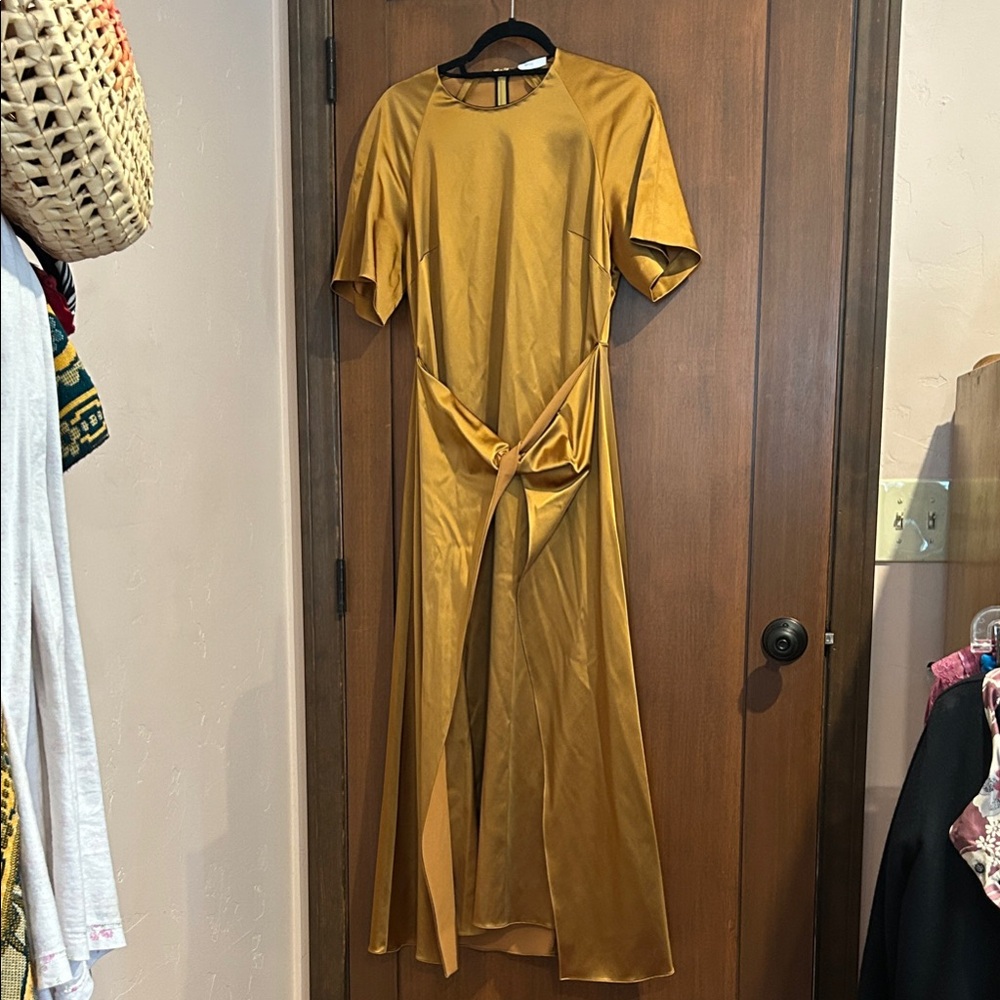 NWT Rosetta Getty Gold Women's Dress size 10